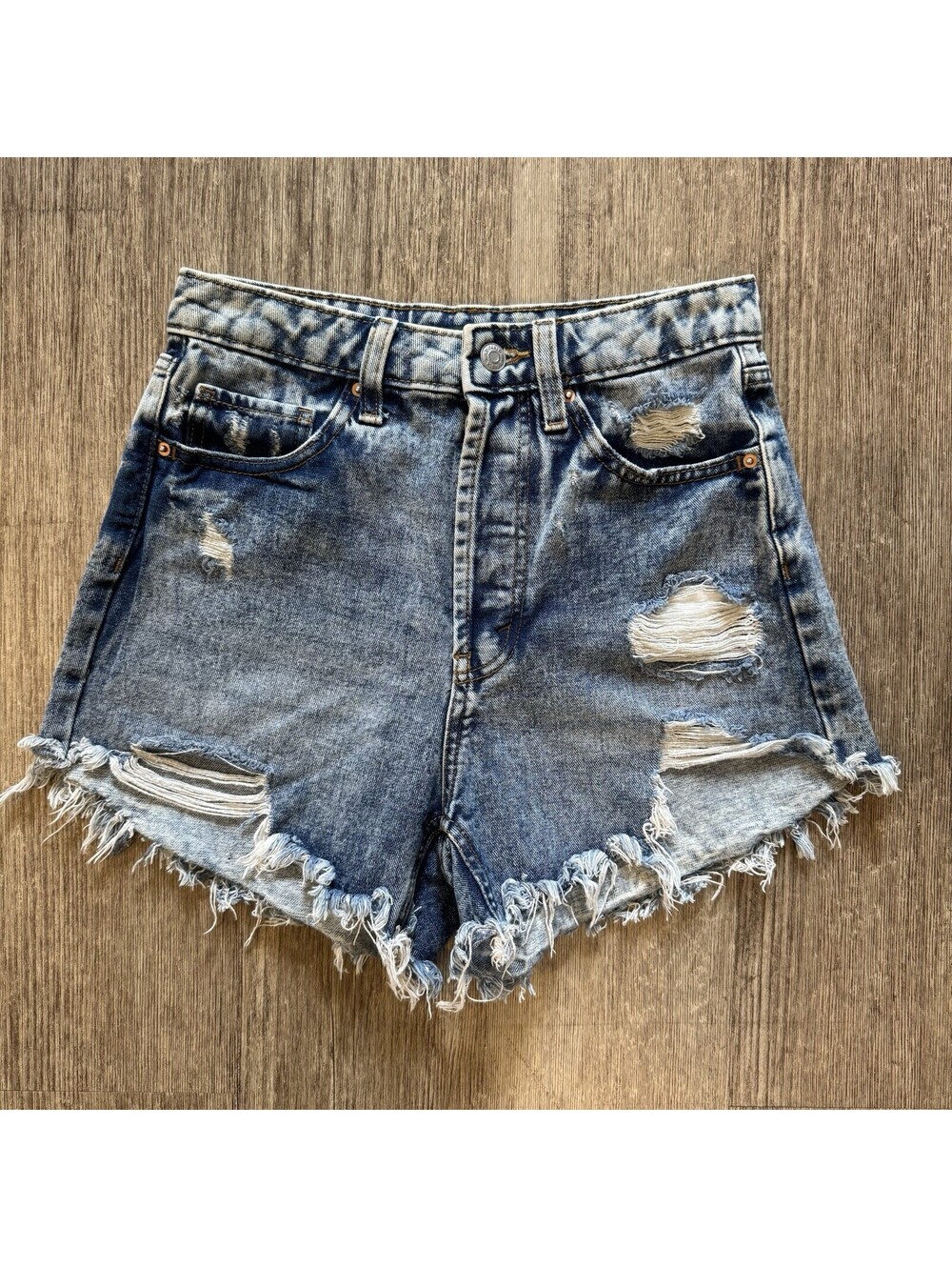 Wild Fable Women’s Denim Cut Off Shorts 2 High Rise Distressed 5-Pocket [COPY]